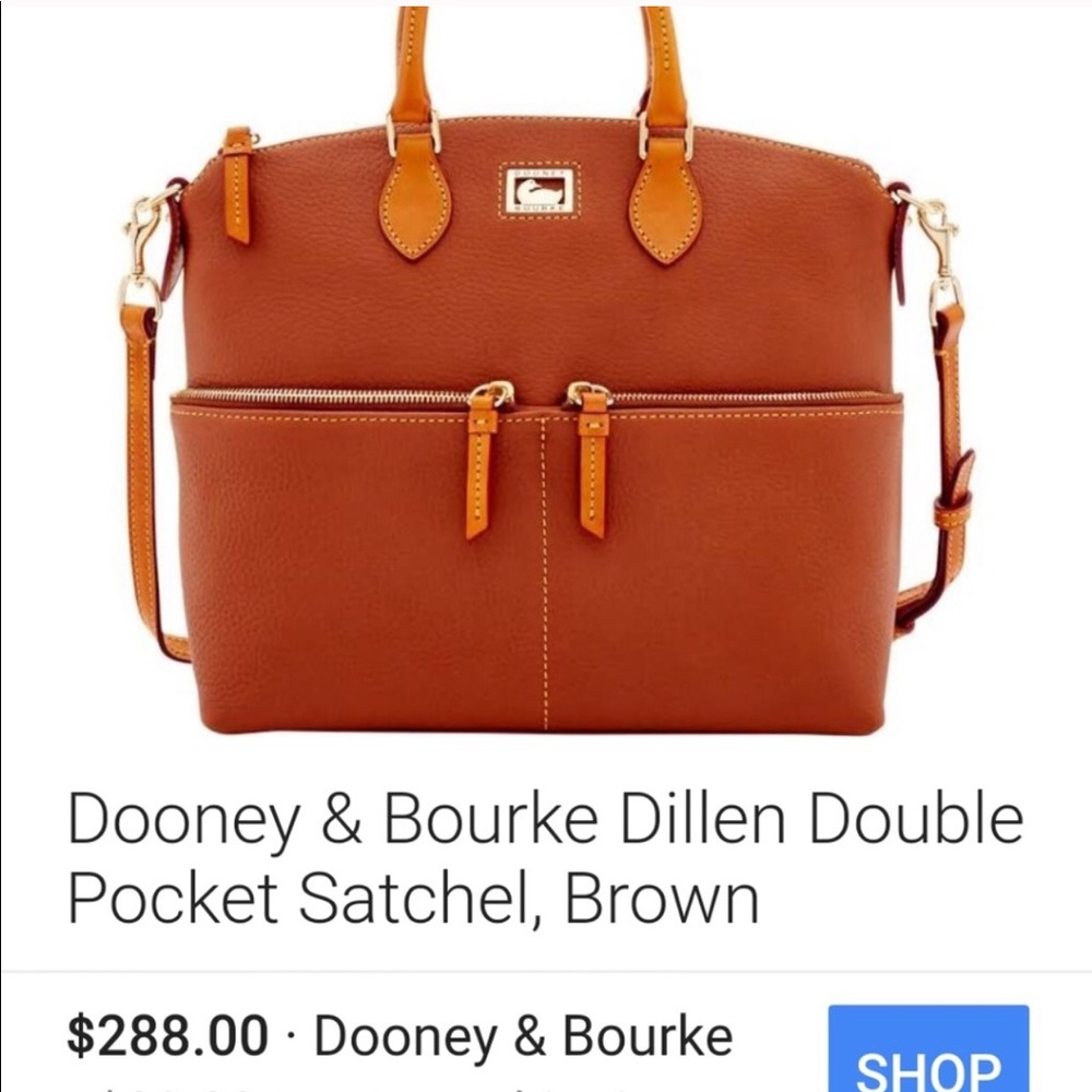 NWT Dooney & Bourke Dillen Double Pocket Satchel - Picture 10 of 14